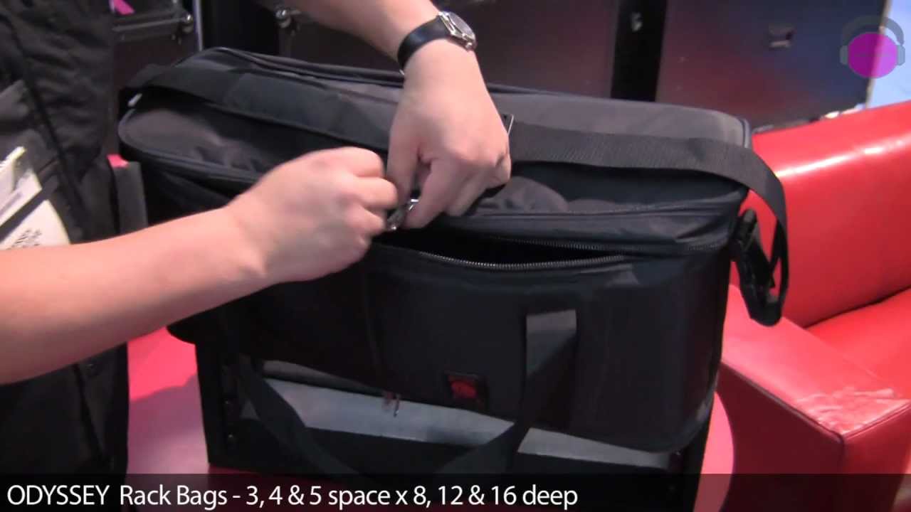 ODYSSEY Rack Bags | agiprodj.com - NAMM 2012 - YouTube