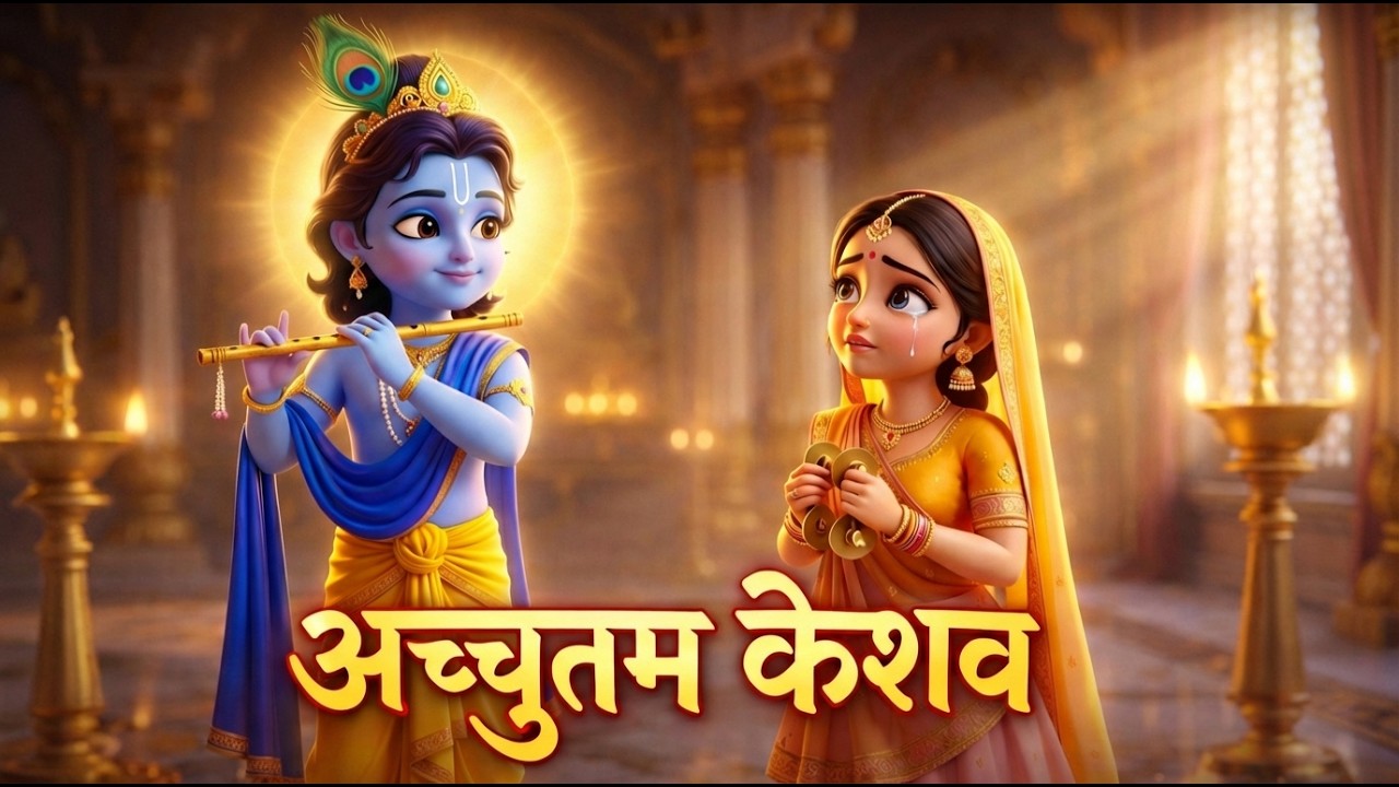 अच्चुतम केशवं कृष्ण दामोदरं | Achyutam Keshavam Bhajan | Hare Krishna Bhakti | Bhaktivaah