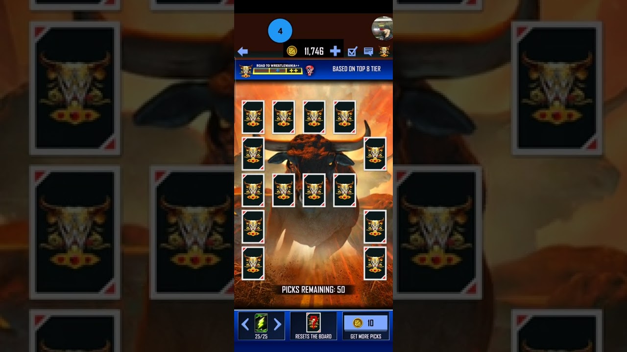 THIS IS YOUR GLOBAL PATTERN ON WWE SUPERCARDS