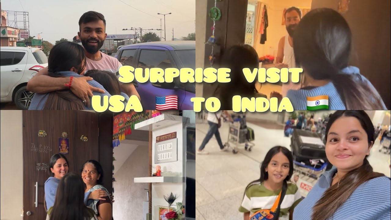 🇺🇸USA to India 🇮🇳 Surprise visit ✈️ #pune #hindivlogger