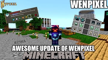 AWESOME NEW UPDATES OF WENPIXEL SKYBLOCK #craftersmc #satnetwork #stnetwork #wenpixel