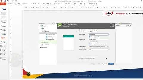 Constraint Layout dan Scroll View
