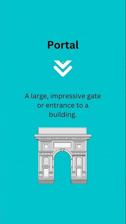 Portal | Meaning | Synonyms | Antonyms | Example | - YouTube