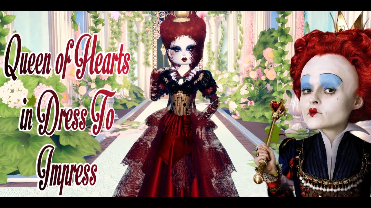 Tutorial on how to recreate The Queen of Hearts in DRESS TO IMPRESS ! -  YouTube