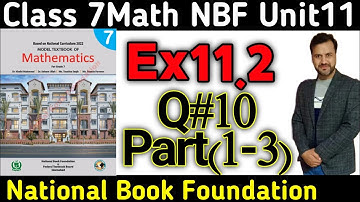 Class 7 Math NBF  Exercise 11.2 Q10 Part(1-3)|Mensuration|Class 7 Math Ex 11.2 National 📚 Foundation