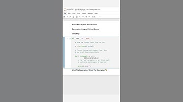 Print Consecutive Integers Without Spaces – Detailed Version #Python #HackerRank #Loops