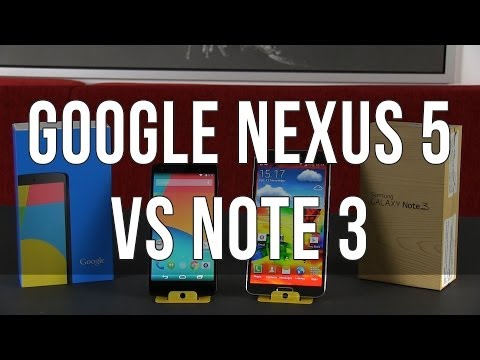 गूगल नेक्सस 5 बनाम सैमसंग गैलेक्सी नोट 3 तुलना