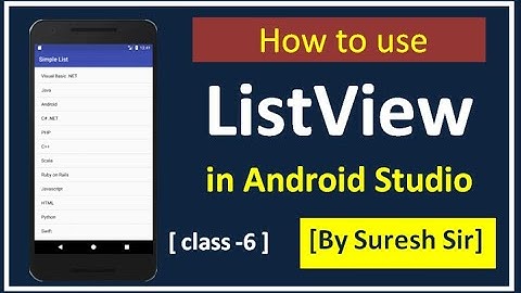 List View in Android Studio| How to Use ListView in Android Studio #android #listview #androidcourse