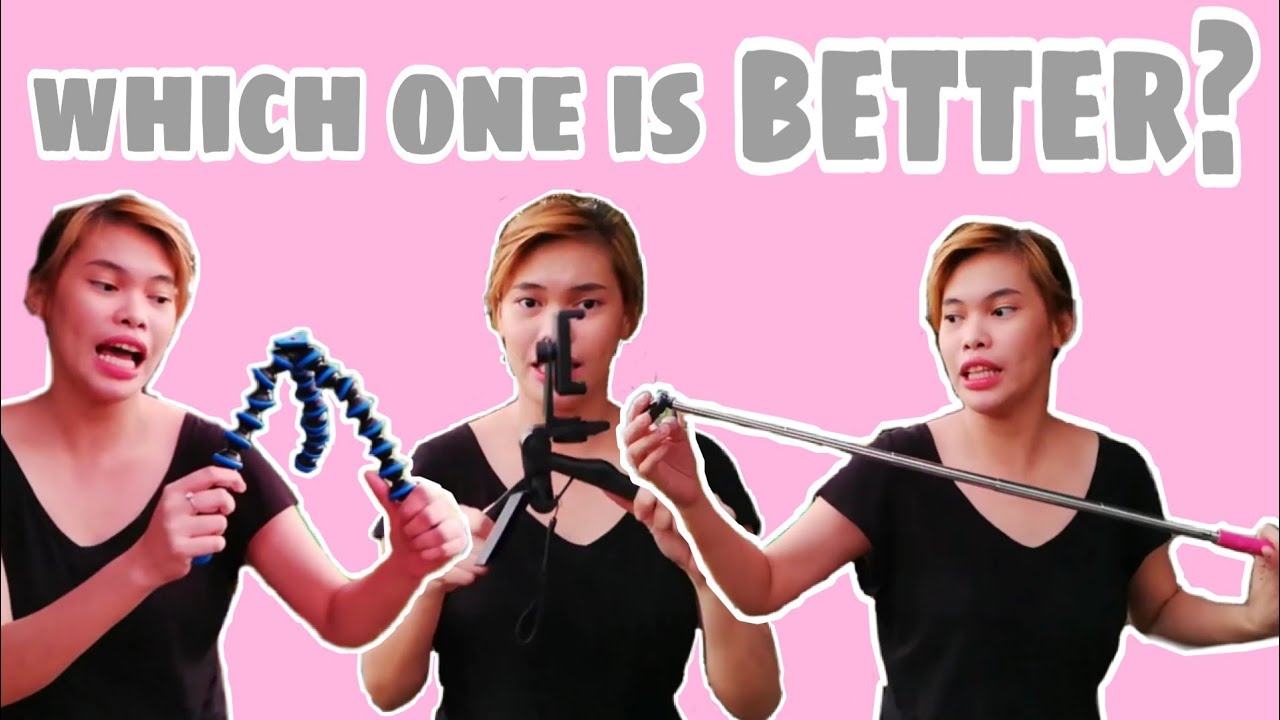 Which one is BETTER? Monopod vs Gorillapod vs Handheld Grip Tripod 🌸