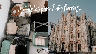 ¡Me mudo un año a ITALIA! ¿Qué hay en mi maleta? | ERASMUS