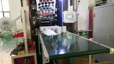 plastic thermoforming machine with auto robot collection