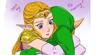 Zelda and Link&#39;s Awkward Hug