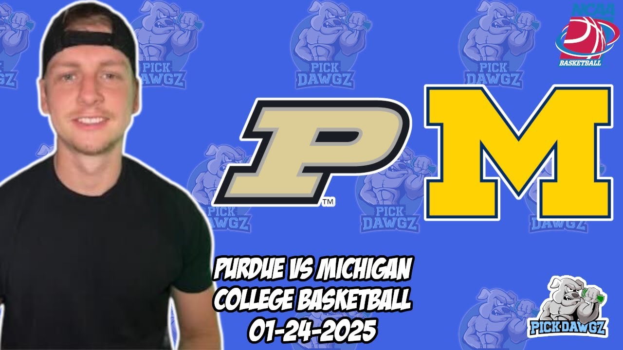Michigan vs Purdue 1/24/25 Free College Basketball Picks and ...