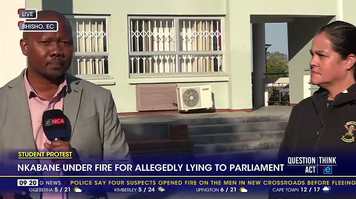 Student Protest | Nkabane under fire for allegedly lying to parliament