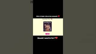 When a Coder Falls in Love 🧑💻❤️ #coding #love #couple #developer #tech #shorts #ytshorts #gift #ai
