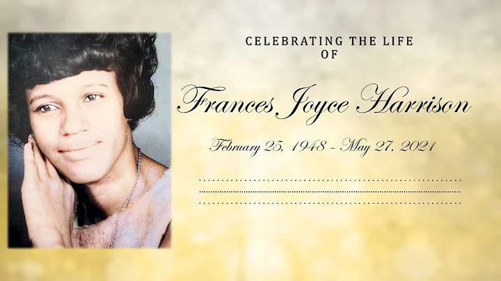Frances Joyce Harrison - Memorial Service