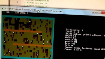 Boulder Dash compiles to Curses, SDL and also AVR (avr not shown in the video)