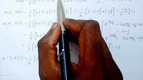 Inverse Discrete Fourier Transform IDFT Example Problem