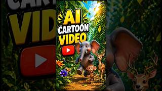 Ai Cartoon Video Kaise Banaye 🔥| 1 mint 💥#short #ai
