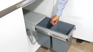 To Easywaste Installation Video Double Bucket Waste Bin कस लगत ह