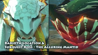 MHS2: Barioth Location & Subquest Boss The Alluring Mantid
