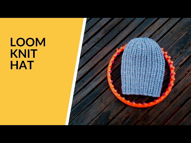 Best Loom Knit Basic Beanie Pattern for Beginners GoodKnit Kisses