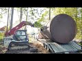 Moving A Huge Oil Tank For A New Burn Barrel