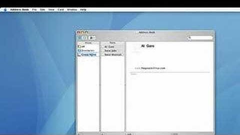 MacMost Tutorial: Address Book Groups