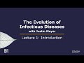 The evolution of infectious diseases with justin meyer lecture 1  introduction