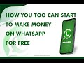 How to make money on WhatsApp for free joad Supreme Creations