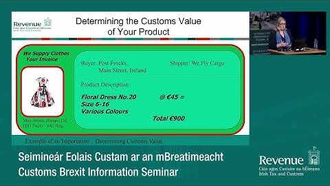 Tariff Classification and Customs Valuation