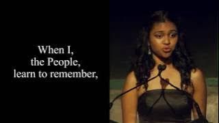 Poetry In Voice 2016 winner Marie Foolchand recites at Griffin Poetry Prize awards ceremony