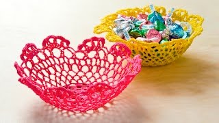 Make a Doily Bowl with Mod Podge Stiffy