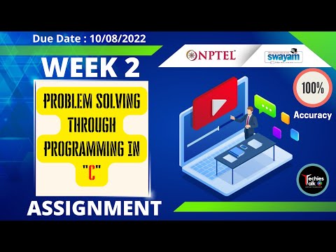 NPTEL Problem Solving Through Programming In C Week 2 Quiz Assignment Solution | July 2022