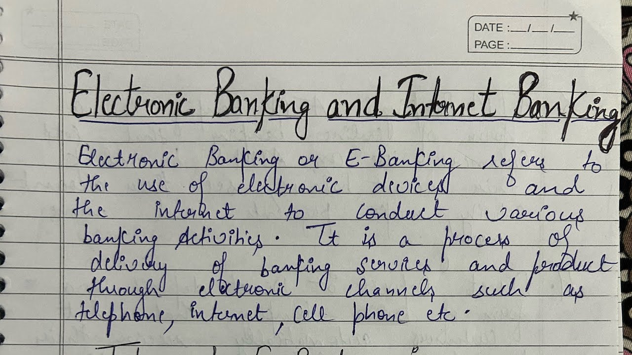 Electronic Banking|Types of E-Banking | Advantages of E-Banking| Internet Banking |