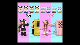 Panda vs Axolotl JJ Sister & JJ What Emotion is Hidden behind the Door?🤔-Minecraft Animation #shorts