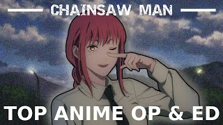 🩸My TOP Chainsaw Man Anime Endings & Opening🪚