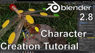 Workflow Tutorial - (Dragonfly) Character Creation in Blender 2.8