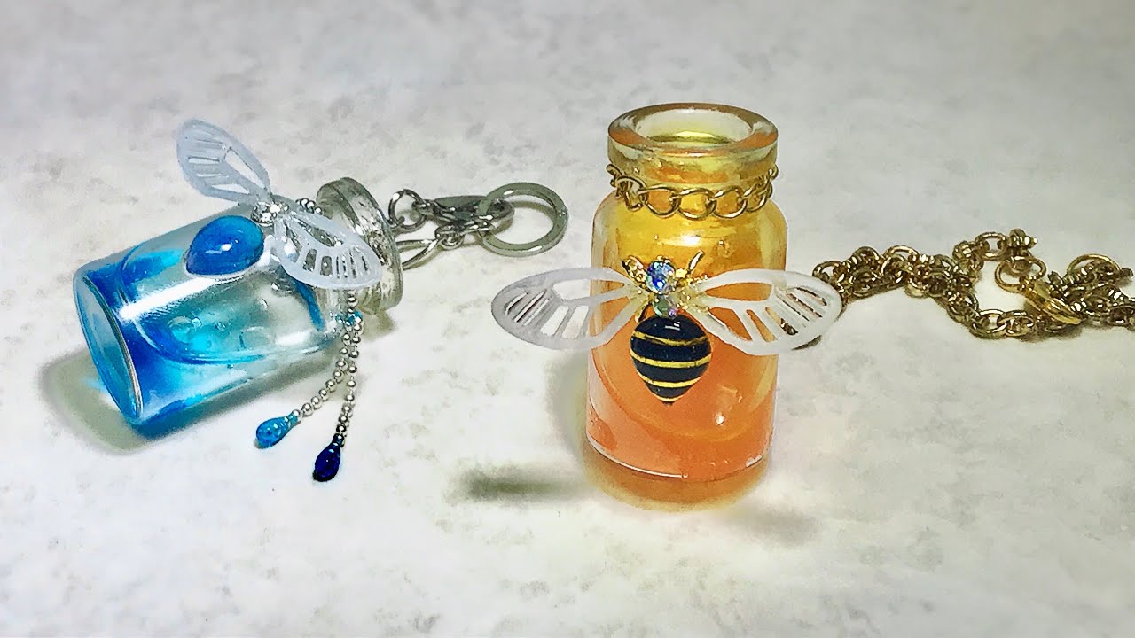 Uvレジン 100均 ハニー ボトル作ってみました Uv Resin Honey Bottle Youtube