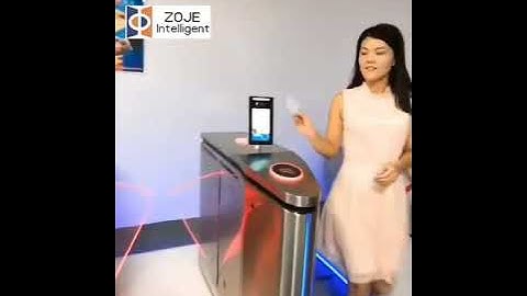 Flap Barriers with Face Recognition & IC Card Reader, ZOJE-Y109, Turnstile Manufacturer