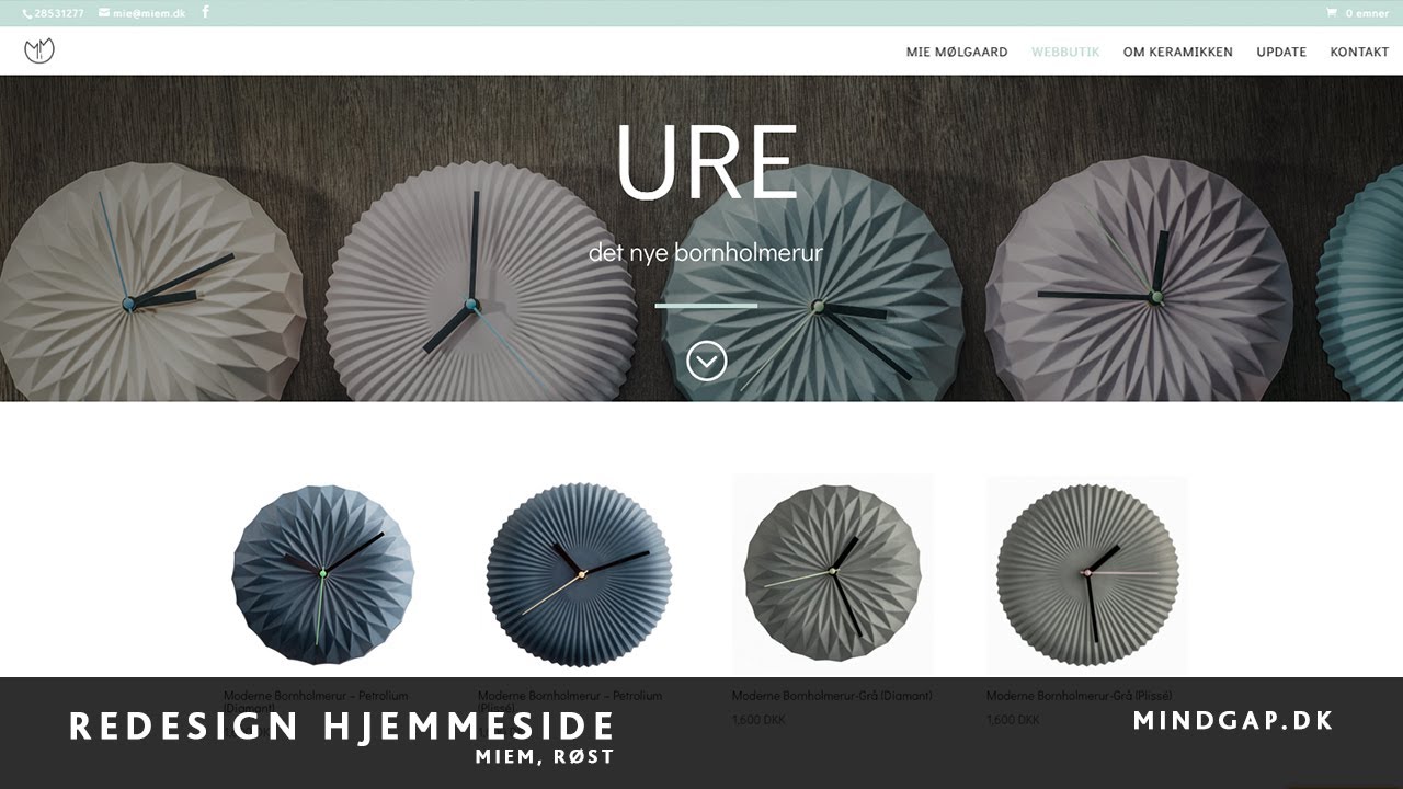 Mindgap highlights 2019. Hjemmeside redesign