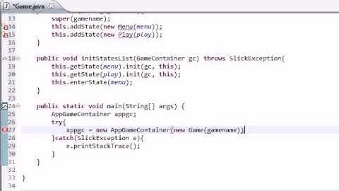 Java Game Development with Slick   6   Creating the Main Window   YouTube