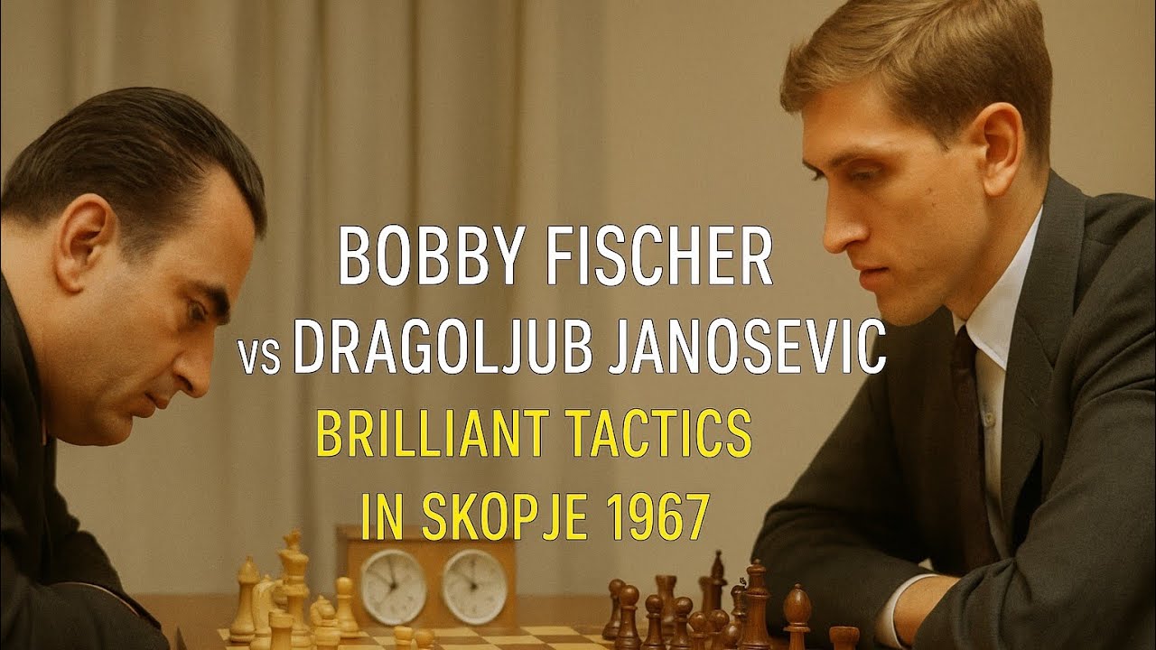 Dragoljub Janosevic vs Bobby Fischer ◉ International, Skopje (Macedonia) 1967 | Brilliant Tactics 
