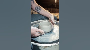 How to create a traditional Matcha Tea Bowl on Potters Wheel. Part 1: Throwing ASMR  #pottery