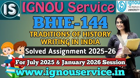 IGNOU BHIE-144 Solved Assignment English Medium 2025-26 For July 2025 and January 2026 Session