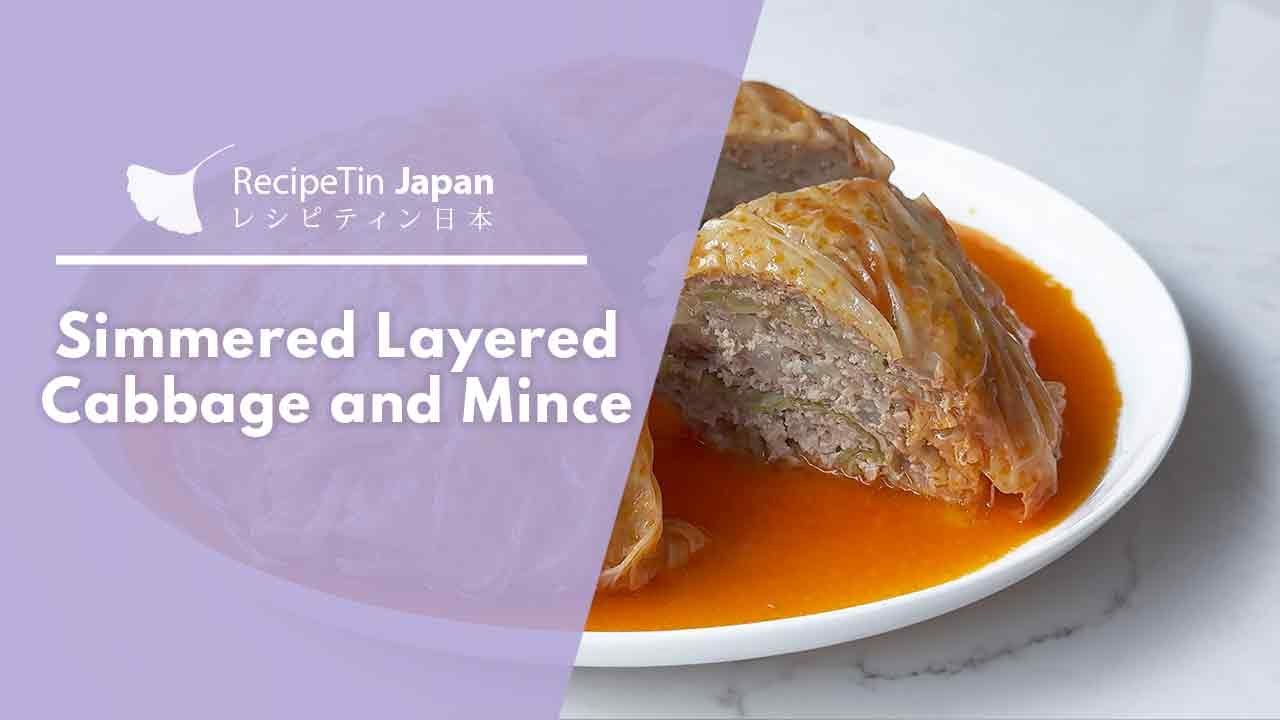 Simmered Layered Cabbage and Mince