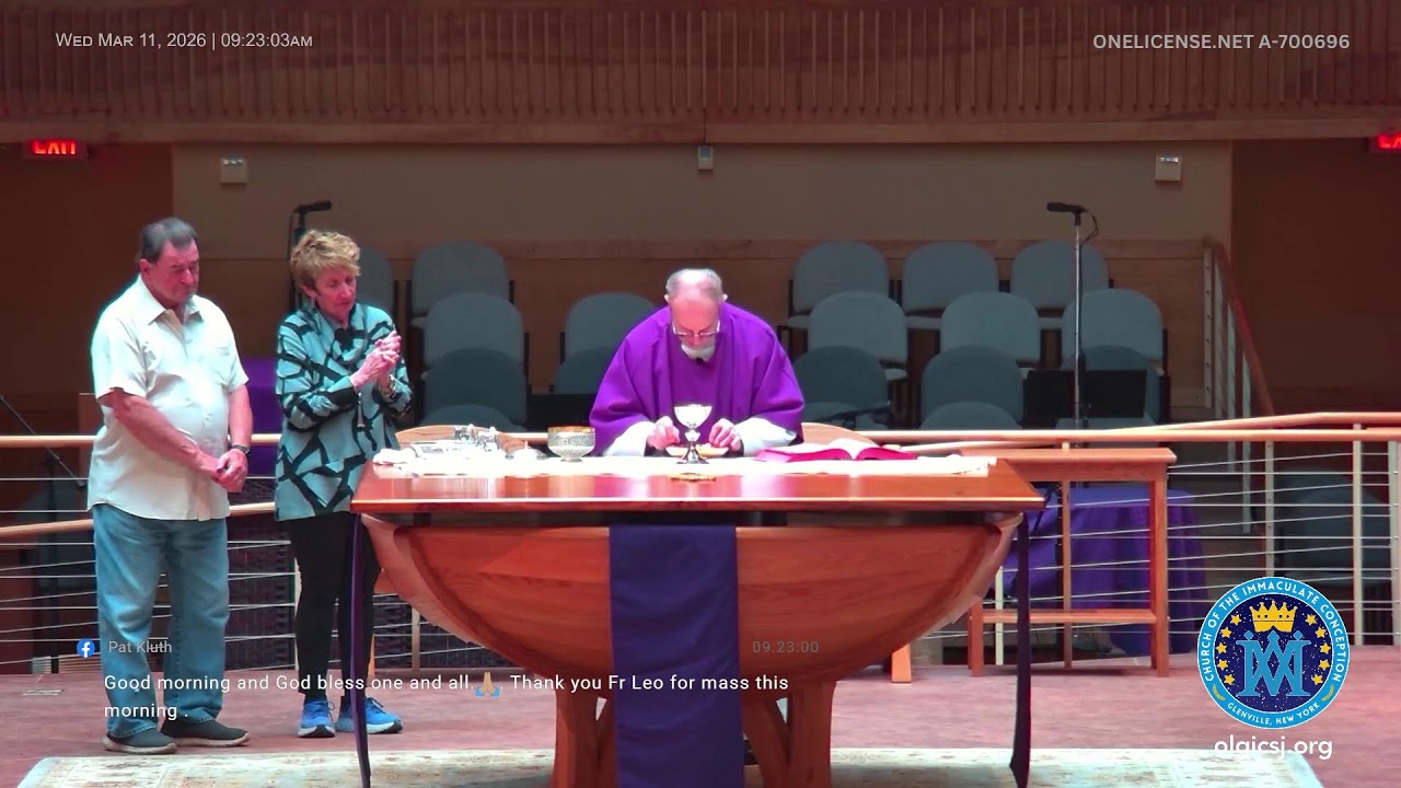 IC | 3rd Week of Lent | Wed Mar 11 @ 9am