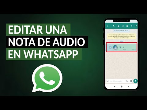 Cómo editar una nota de audio en WHATSAPP - Solución rápida y sencilla