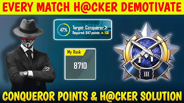Day 07 : Every Match H@cker 🥺 Full Demotivate  | Conqueror Points &  Hacker Solution
