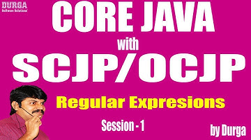 Core Java With OCJP/SCJP: RegularExpresions Part-1 || Introduction